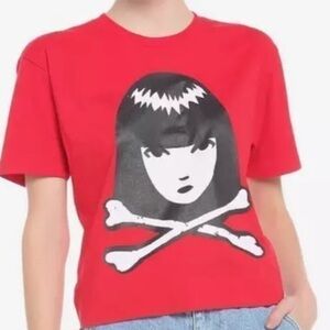 Emily The Strange Crossbones Crop T-Shirt